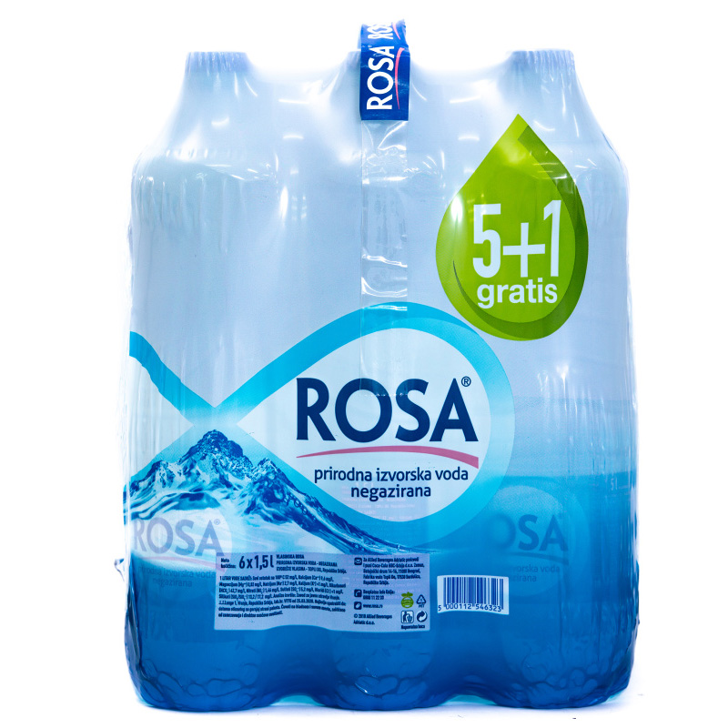 Voda Rosa 1,5l paket 5+1 gratis