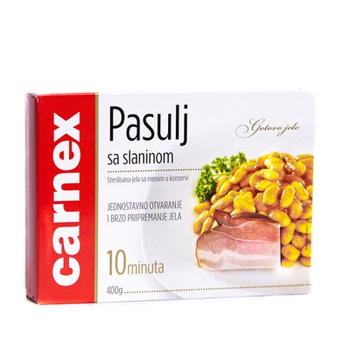 Pasulj sa slaninom 400g Carnex