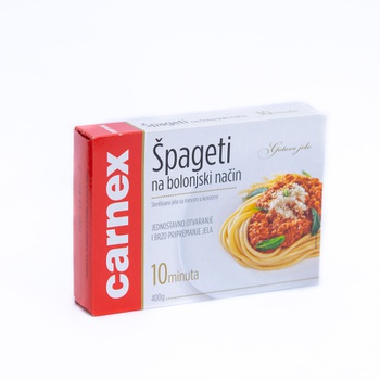 Špageti na bolonjski način 400g Carnex