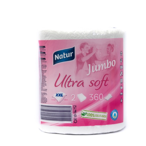 Ubrus Jumbo ultra soft 2sl 1/1 Natural